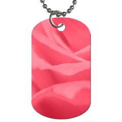 Pink Silk Effect  Dog Tag (two-sided)  by Colorfulart23