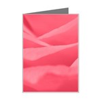 Pink Silk Effect  Mini Greeting Card Left