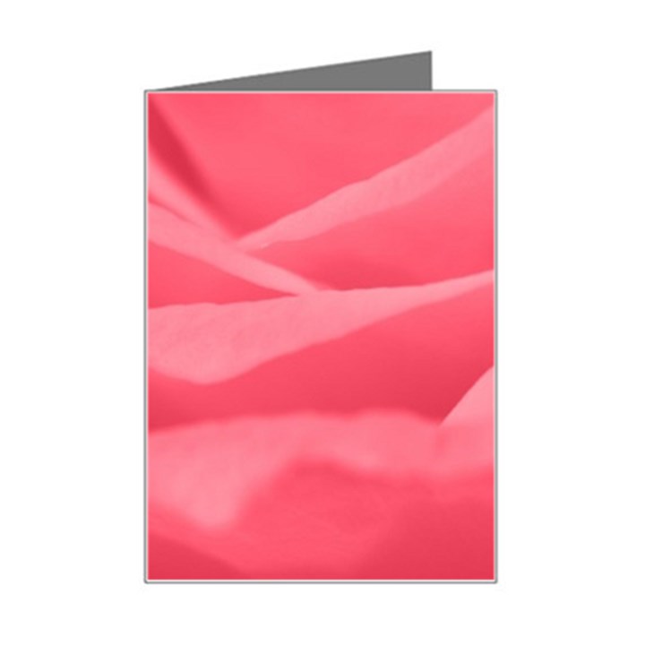 Pink Silk Effect  Mini Greeting Card