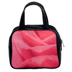 Pink Silk Effect  Classic Handbag (two Sides)