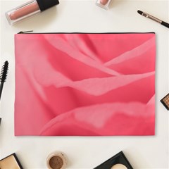 Pink Silk Effect  Cosmetic Bag (xl)