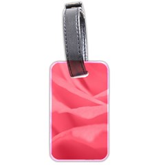 Pink Silk Effect  Luggage Tag (two Sides)