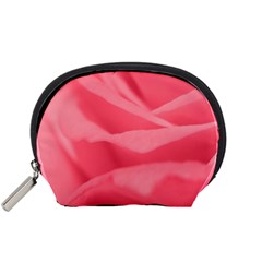 Pink Silk Effect  Accessory Pouch (small) by Colorfulart23