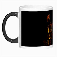 Skull Burning Digital Collage Illustration Morph Mug by dflcprints