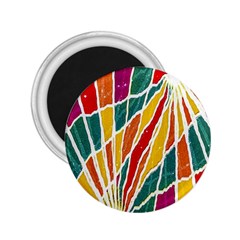 Multicolored Vibrations 2 25  Button Magnet by dflcprints