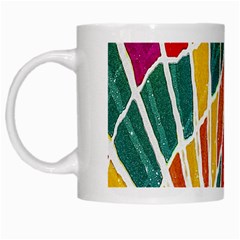 Multicolored Vibrations White Coffee Mug