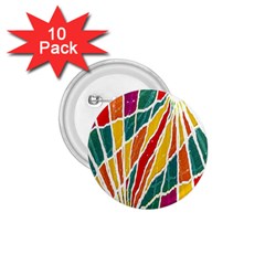 Multicolored Vibrations 1 75  Button (10 Pack) by dflcprints