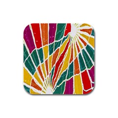 Multicolored Vibrations Drink Coasters 4 Pack (square)