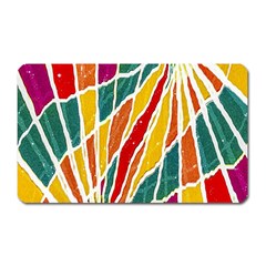 Multicolored Vibrations Magnet (rectangular)