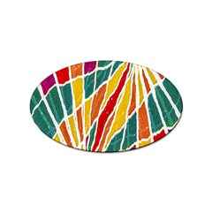 Multicolored Vibrations Sticker 10 Pack (oval) by dflcprints