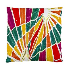 Multicolored Vibrations Cushion Case (two Sided)  by dflcprints