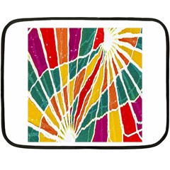 Multicolored Vibrations Mini Fleece Blanket (two Sided) by dflcprints