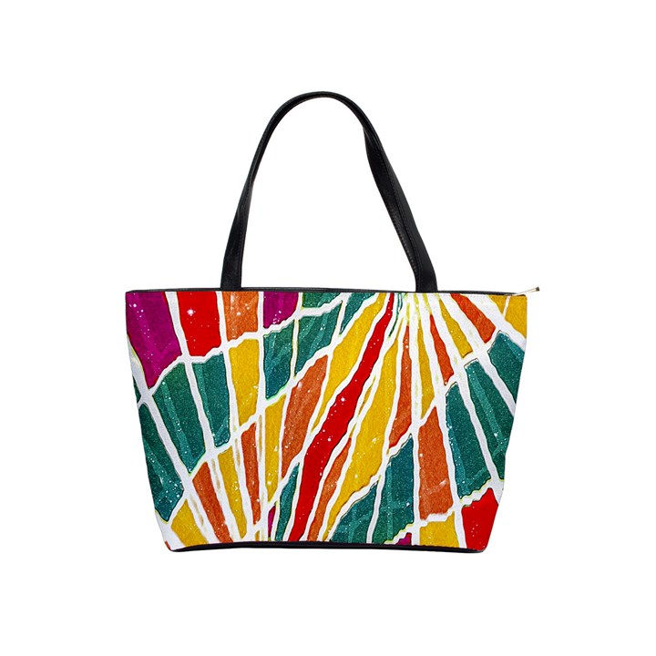 Multicolored Vibrations Large Shoulder Bag