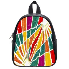 Multicolored Vibrations School Bag (small)