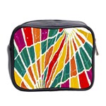 Multicolored Vibrations Mini Travel Toiletry Bag (Two Sides) Back