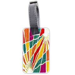 Multicolored Vibrations Luggage Tag (two Sides) by dflcprints