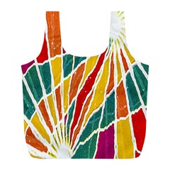 Multicolored Vibrations Reusable Bag (l) by dflcprints