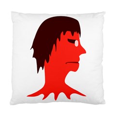 Monster With Men Head Illustration Cushion Case (two Sided) 