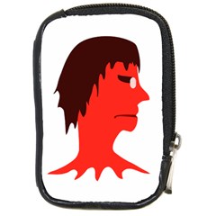 Monster With Men Head Illustration Compact Camera Leather Case