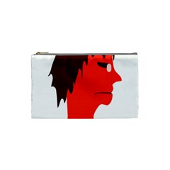 Monster With Men Head Illustration Cosmetic Bag (small)