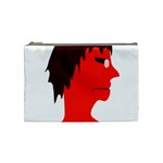 Monster with Men Head Illustration Cosmetic Bag (Medium) Front