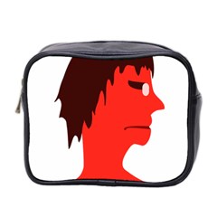 Monster With Men Head Illustration Mini Travel Toiletry Bag (two Sides) by dflcprints