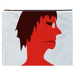 Monster With Men Head Illustration Cosmetic Bag (xxxl)