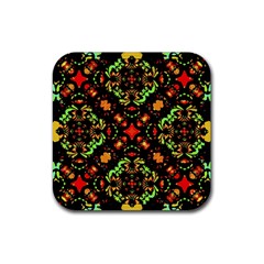 Intense Floral Refined Art Print Drink Coaster (square)