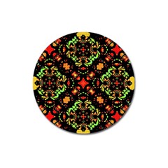 Intense Floral Refined Art Print Magnet 3  (round) by dflcprints