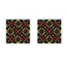 Intense Floral Refined Art Print Cufflinks (square) by dflcprints