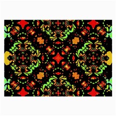 Intense Floral Refined Art Print Glasses Cloth (large, Two Sided)