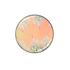 Peach Spring Frost On Flowers Fractal Golf Ball Marker 10 Pack (for Hat Clip)