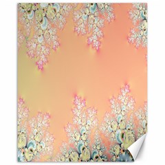 Peach Spring Frost On Flowers Fractal Canvas 16  X 20  (unframed)