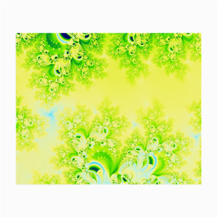 Sunny Spring Frost Fractal Glasses Cloth (Small, Two Sided)