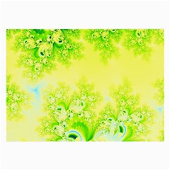 Sunny Spring Frost Fractal Glasses Cloth (large, Two Sided)