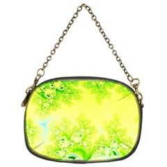 Sunny Spring Frost Fractal Chain Purse (two Sided)  by Artist4God