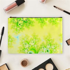 Sunny Spring Frost Fractal Cosmetic Bag (large) by Artist4God