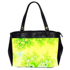 Sunny Spring Frost Fractal Oversize Office Handbag (two Sides) by Artist4God