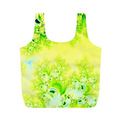 Sunny Spring Frost Fractal Reusable Bag (m) by Artist4God