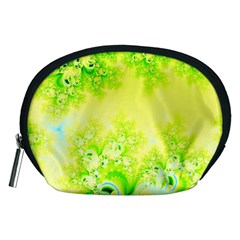 Sunny Spring Frost Fractal Accessory Pouch (medium) by Artist4God