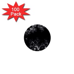 Midnight Frost Fractal 1  Mini Button (100 Pack) by Artist4God