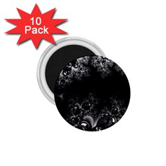 Midnight Frost Fractal 1 75  Button Magnet (10 Pack) by Artist4God