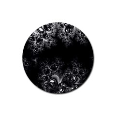 Midnight Frost Fractal Drink Coaster (round) by Artist4God