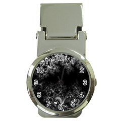 Midnight Frost Fractal Money Clip With Watch by Artist4God