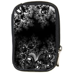 Midnight Frost Fractal Compact Camera Leather Case by Artist4God