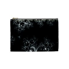 Midnight Frost Fractal Cosmetic Bag (medium) by Artist4God