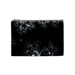 Midnight Frost Fractal Cosmetic Bag (Medium) Front