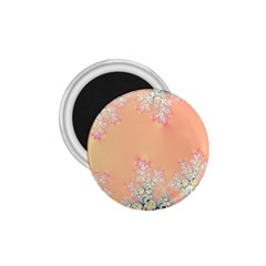 Peach Spring Frost On Flowers Fractal 1 75  Button Magnet by Artist4God