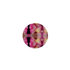 Pink Gladiolus Flowers 1  Mini Button