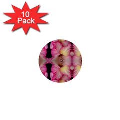 Pink Gladiolus Flowers 1  Mini Button (10 Pack) by Artist4God